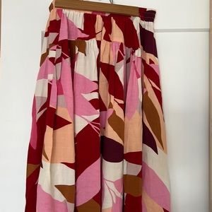 Petal and Pup Colorful Maxi Skirt with Pockets! Size M
